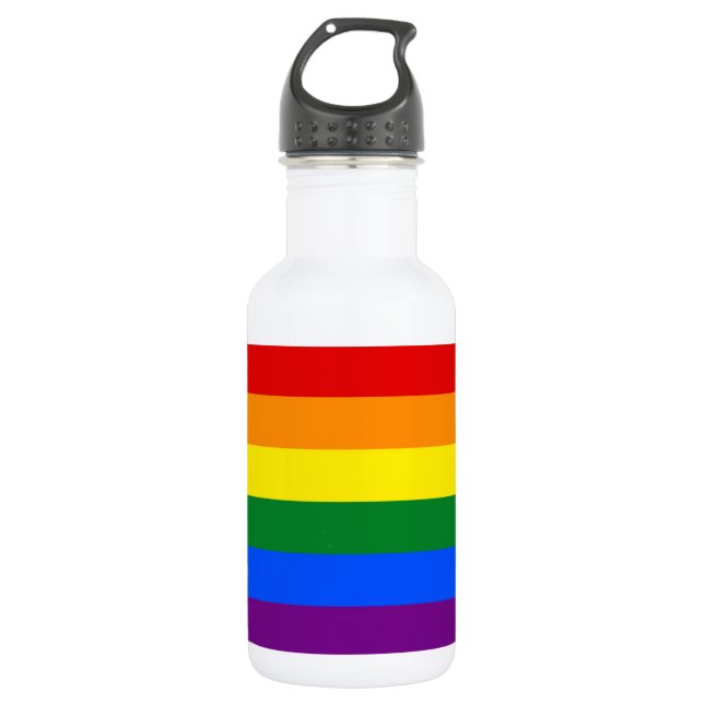 BOUTEILLE D'EAU EN ACIER INOXYDABLE COULEURS DE DRAPEAU (Devant)