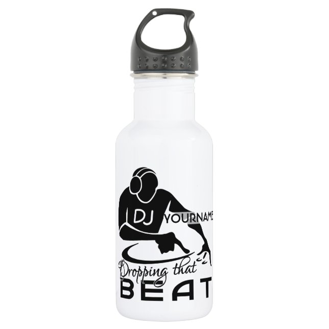 Bouteille D'eau En Acier Inoxydable Coutume du DJ (Devant)