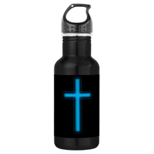 Bouteille D'eau En Acier Inoxydable Croix bleue