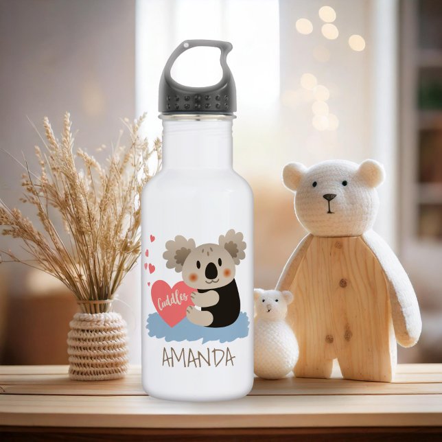 Bouteille D'eau En Acier Inoxydable Cute Koala Cuddles ID386 (Créateur téléchargé)