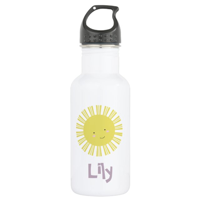 Bouteille d'eau en acier inoxydable Cute Sun Kids (Devant)