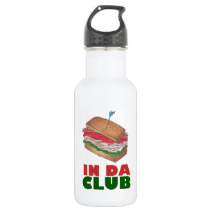 Bouteille D'eau En Acier Inoxydable Da Club Turkey Club Sandwich Diner Foody Diner
