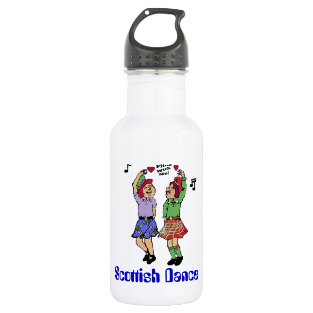 Bouteille D'eau En Acier Inoxydable Danse d'écossais (Devant)