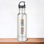Bouteille d'eau en acier inoxydable de 24 oz avec<br><div class="desc">Personnalisez cette bouteille d'eau en acier inoxydable de 24 onces avec le logo de votre entreprise, le slogan, l'adresse du site Web ou tout autre texte personnalisé. Il est léger et sans BPA. Les bouteilles d'eau personnalisées peuvent annoncer votre entreprise comme cadeaux d'entreprise et swag. Encourager l'utilisation de bouteilles d'eau...</div>