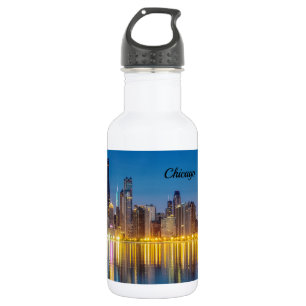 Bouteille d'eau en acier inoxydable de Chicago Daw