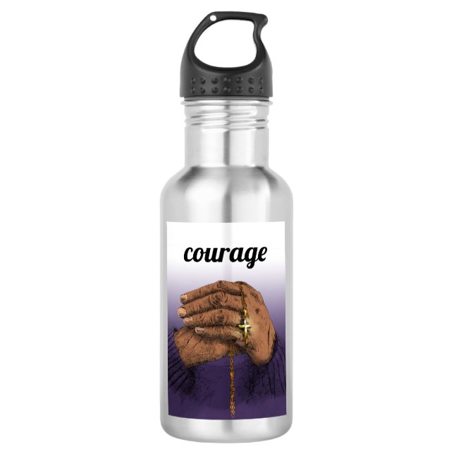 Bouteille d'eau en acier inoxydable de Courage (Devant)