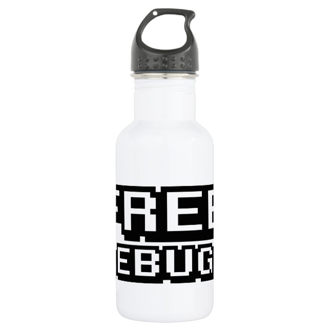 BOUTEILLE D'EAU EN ACIER INOXYDABLE DEBUGS GRATUITS (Devant)