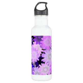 Bouteille D'eau En Acier Inoxydable Design floral mauve