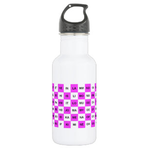 Bouteille D'eau En Acier Inoxydable Deux lettres : rose blanc américain anglais