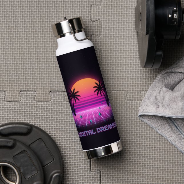 Bouteille d'eau en acier inoxydable Digital Dreame (Salle de sport (pivotée))