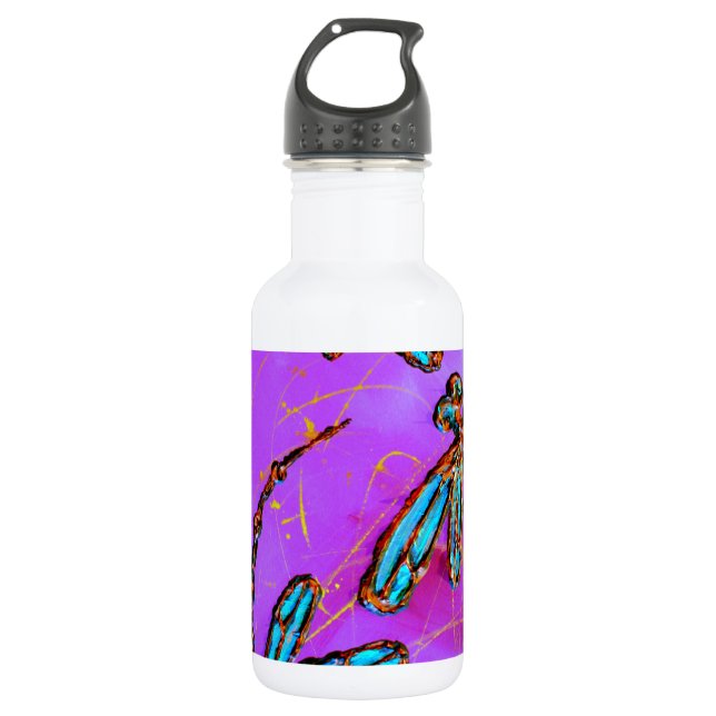 Bouteille D'eau En Acier Inoxydable Dragonfly Flit Electrique rose (Devant)