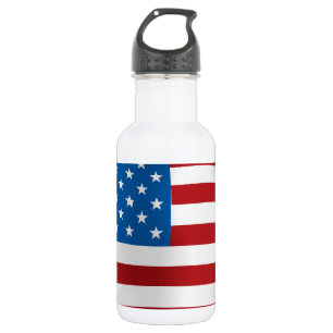 Bouteille D'eau En Acier Inoxydable Drapeau américain