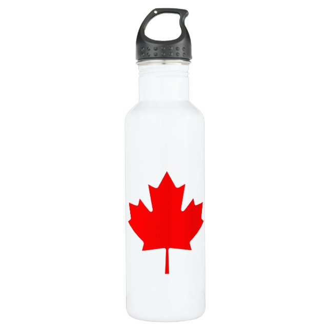 Bouteille D'eau En Acier Inoxydable Drapeau canadien (Devant)