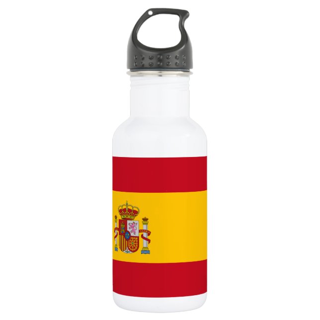 Bouteille D'eau En Acier Inoxydable Drapeau de l'Espagne (Devant)