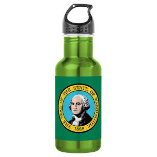 Bouteille D'eau En Acier Inoxydable Drapeau de l'État de Washington Liberty Bottle