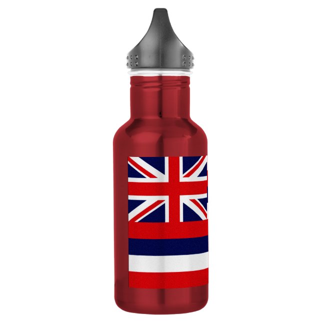 Bouteille D'eau En Acier Inoxydable Drapeau de l'État d'Hawaii (Gauche)