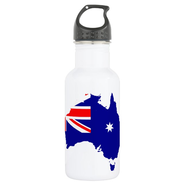 Bouteille D'eau En Acier Inoxydable Drapeau de pays australien (Devant)