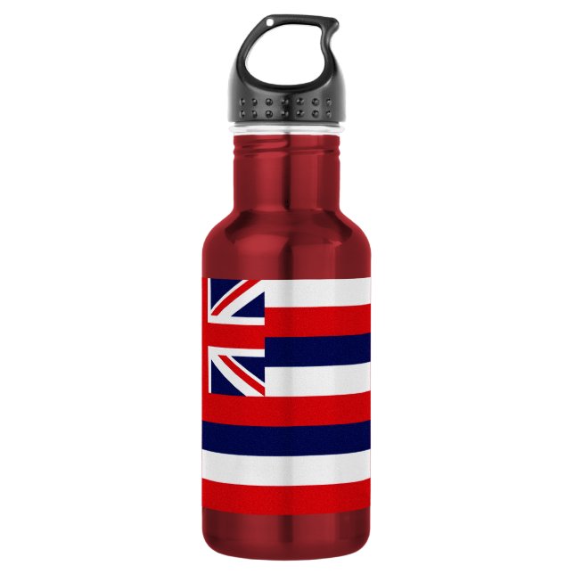 Bouteille D'eau En Acier Inoxydable Drapeau d'État d'Hawaii (Devant)