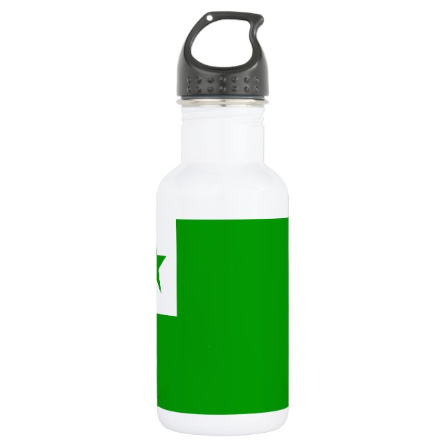 Bouteille D'eau En Acier Inoxydable Drapeau espéranto (Devant)
