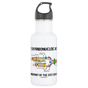 Bouteille D'eau En Acier Inoxydable Empreinte digitale d'acide désoxyribonucléique d