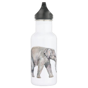 Bouteille D'eau En Acier Inoxydable Enfants de mêmes parents d'éléphant asiatique
