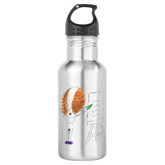 Bouteille d'eau en acier inoxydable enseigne