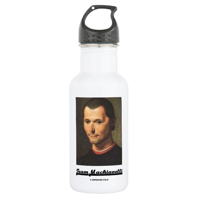 Bouteille D'eau En Acier Inoxydable Équipe Machiavel (Devant)