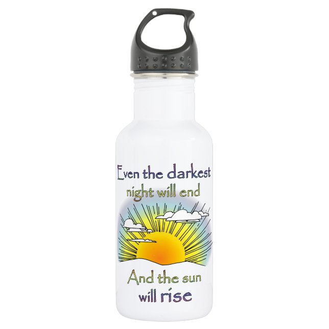Bouteille D'eau En Acier Inoxydable Et le soleil se lèvera (Devant)