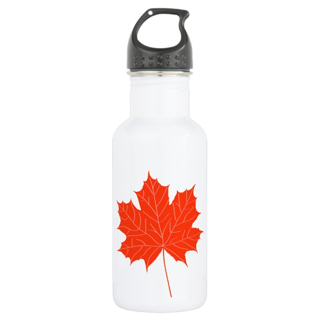 Bouteille D'eau En Acier Inoxydable Feuille d'érable rouge (Devant)