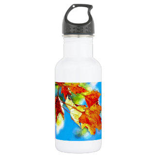 Bouteille D'eau En Acier Inoxydable Feuilles d'automne qui tombent