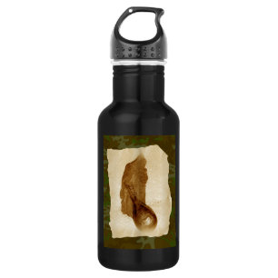 Bouteille D'eau En Acier Inoxydable Flacon en poudre en cuir antique