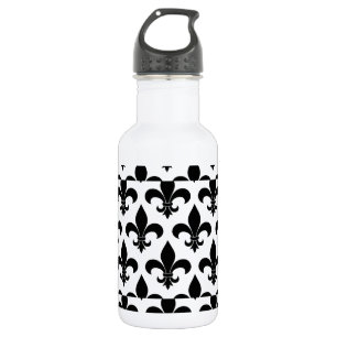 Bouteille D'eau En Acier Inoxydable Fleur de lis Motif