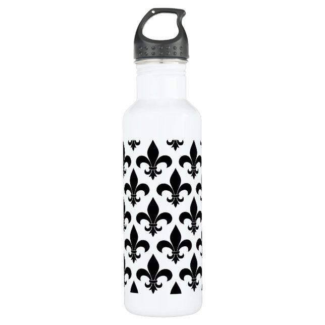 Bouteille D'eau En Acier Inoxydable Fleur de lis Motif Classic (Devant)