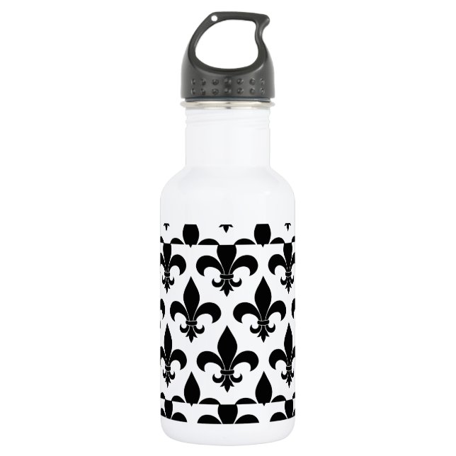 Bouteille D'eau En Acier Inoxydable Fleur de lis Motif Classic (Devant)