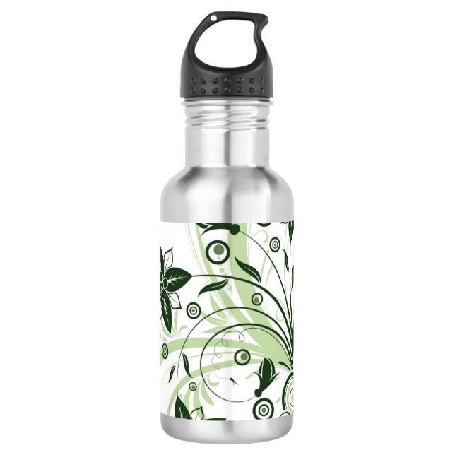 Bouteille D'eau En Acier Inoxydable Floral (Devant)