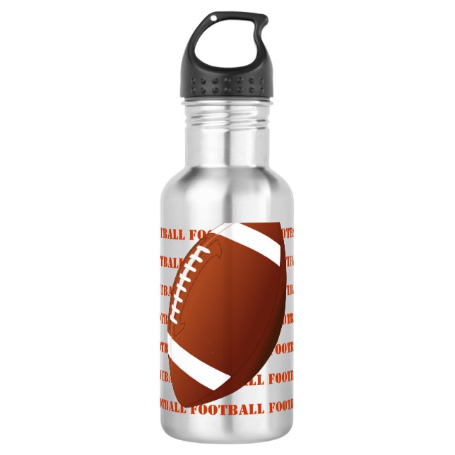 Bouteille D'eau En Acier Inoxydable Football (Devant)