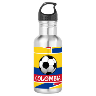 Bouteille D'eau En Acier Inoxydable Football colombien