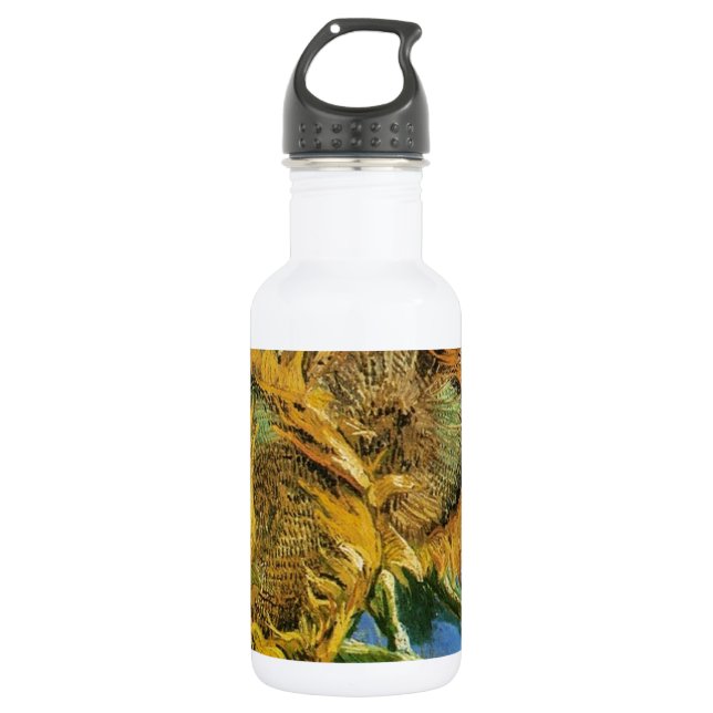 Bouteille D'eau En Acier Inoxydable Four Cut Sunflowers (Devant)