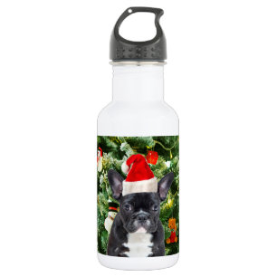 Bouteille D'eau En Acier Inoxydable French Bulldog Arbre de Noël Ornements Snowman