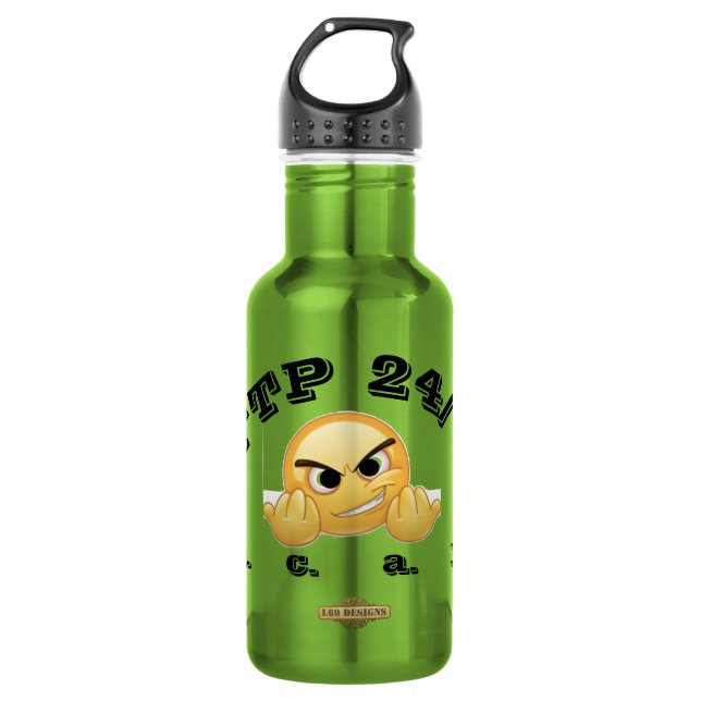 bouteille d'eau en acier inoxydable "FTP 24/7" (Devant)