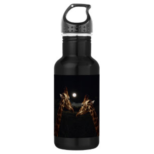 Bouteille D'eau En Acier Inoxydable Giraffe Love In the Moonlight