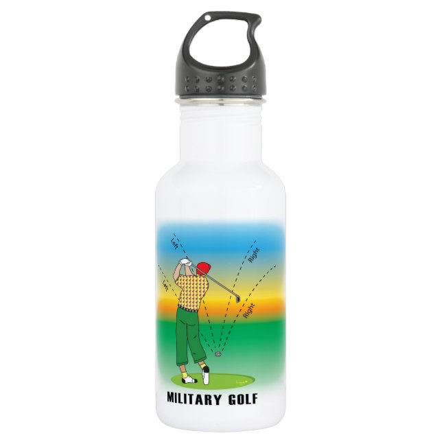 BOUTEILLE D'EAU EN ACIER INOXYDABLE GOLF (Devant)