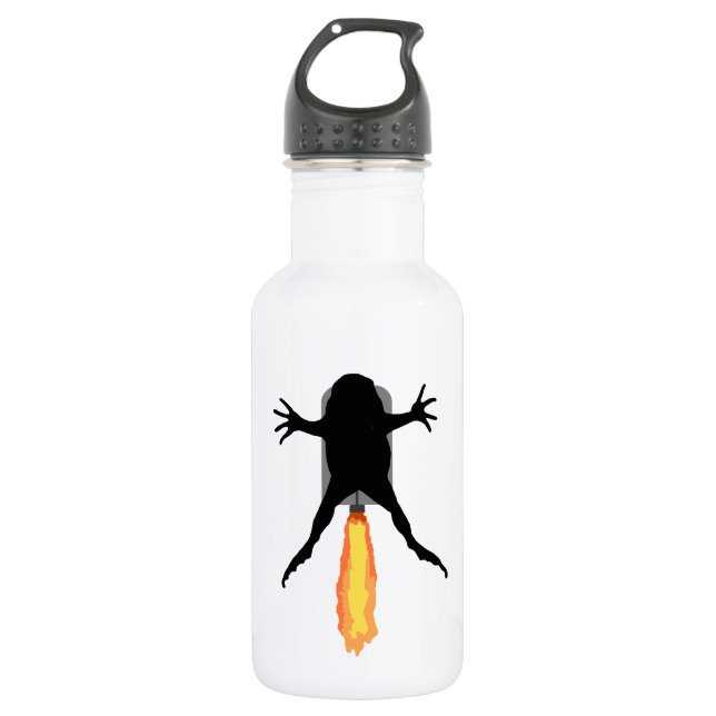 Bouteille D'eau En Acier Inoxydable Grenouille à roquette (Devant)