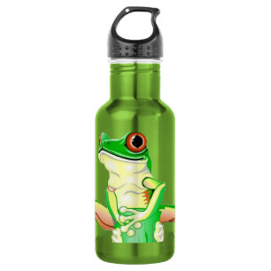 Bouteille D'eau En Acier Inoxydable Grenouille d'arbre