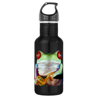 Bouteille D'eau En Acier Inoxydable Grenouille d'arbre mignonne 32 onces