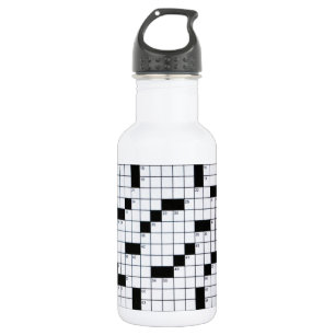 Bouteille D'eau En Acier Inoxydable Grille classique de mots croisé