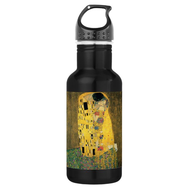 Bouteille D'eau En Acier Inoxydable GUSTAV KLIMT - Le baiser 1907 (Devant)