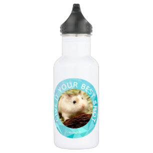 Bouteille D'eau En Acier Inoxydable Hammyville - Le joli Hamster Customise votre propr