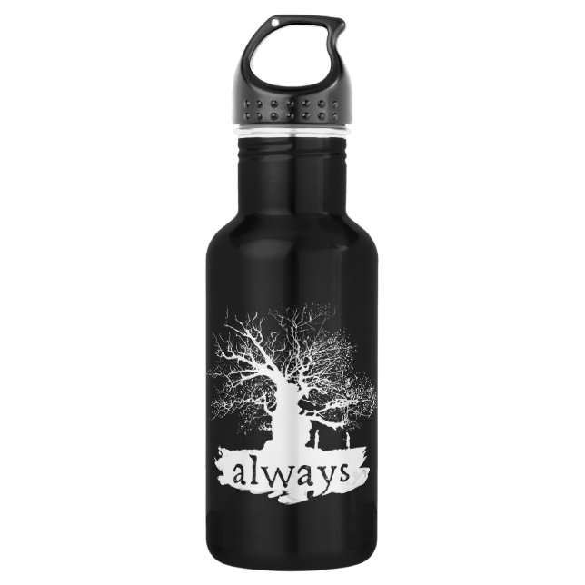 Bouteille D'eau En Acier Inoxydable Harry Potter | Always Quote Silhouette (Devant)