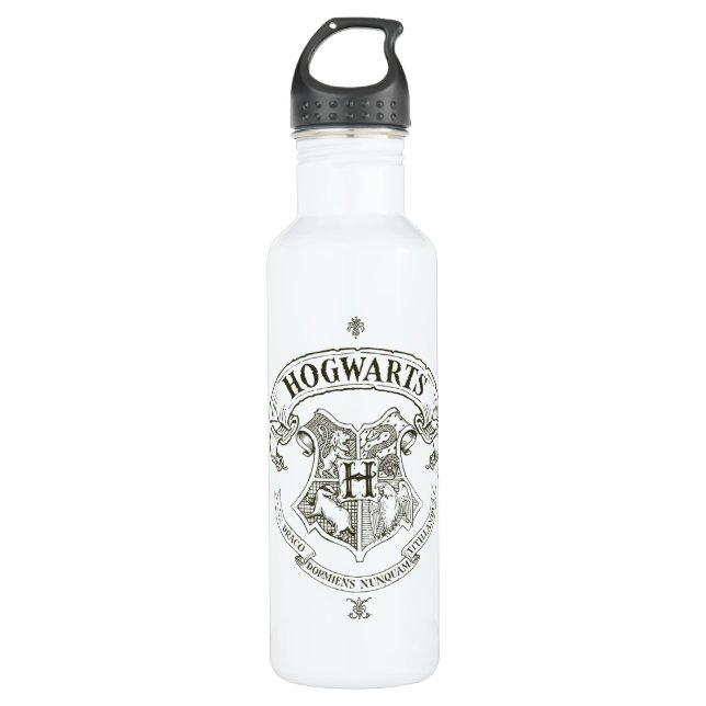 Bouteille D'eau En Acier Inoxydable Harry Potter | Hogwarts Banner Crest (Devant)